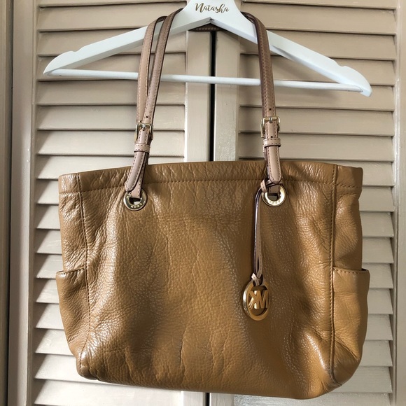 Michael Kors Tan Camel Leather Medium Tote - Picture 2 of 7